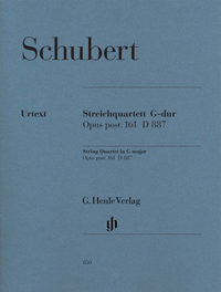 SCHUBERT F. - CUARTETO SOL M 2V/VA/VC (PT) URTEXT - OP.161 (D887)
