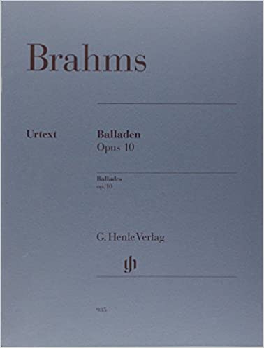 BRAHMS J. - BALADAS (4) OP.10 URTEXT - (P)