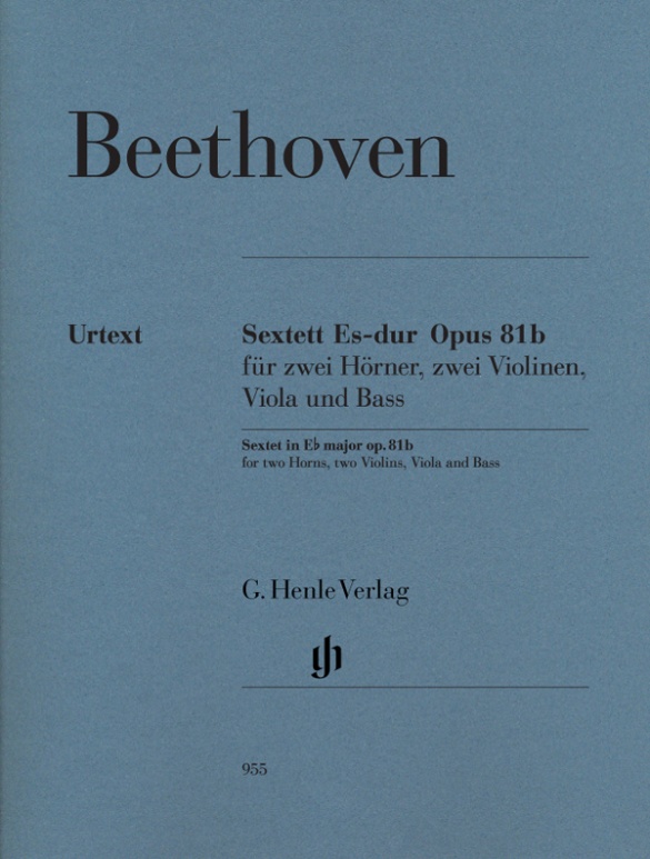 BEETHOVEN L.V. - SEXTETO MIb M (SP) 2V/2VA/2VC - OP.81B