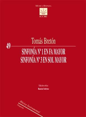 BRETON T. - SINFONIA Nº 1 EN FA M Y SINFONIA Nº 3 EN SOL M