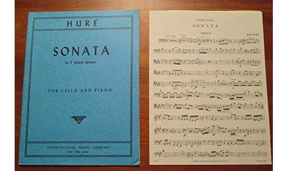 HURE J. - SONATA FA # m (VIOLONCELLO Y PIANO)