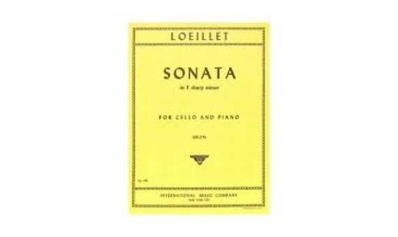 LOEILLET J.B. - SONATA FA # m (VIOLONCELLO Y PIANO)