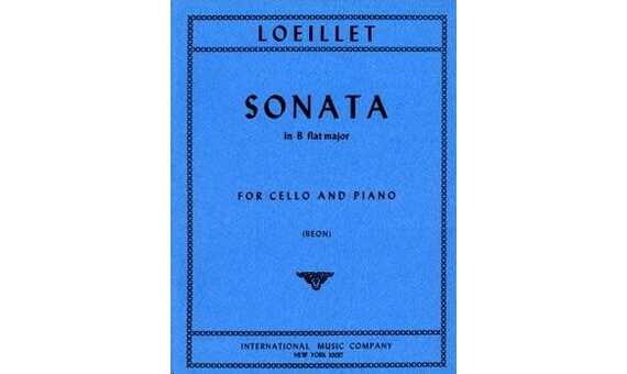 LOEILLET J.B. - SONATA SIb M (VIOLONCELLO Y PIANO)