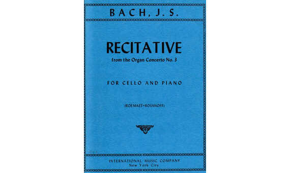 BACH J.S. - RECITATIVO DEL CONCIERTO ORGANO Nº 3 (VCP)