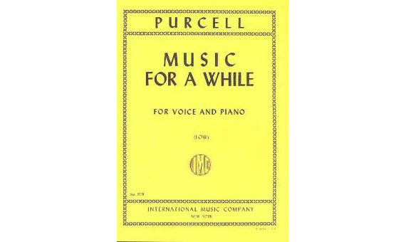 PURCELL. - MUSIC FOR A WHILE (C/P)