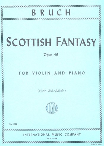 BRUCH M. - FANTASIA ESCOCESA MIb M OP.46 VIOLIN Y PIANO