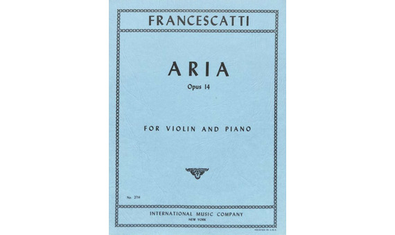 FRANCESCATTI Z. - ARIAS OP.14 VIOLIN Y PIANO