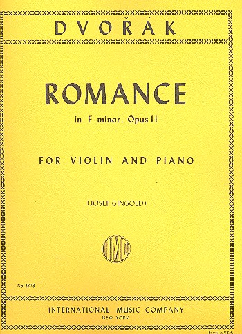 DVORAK A. - ROMANCE FA m OP.11- VIOLIN Y PIANO