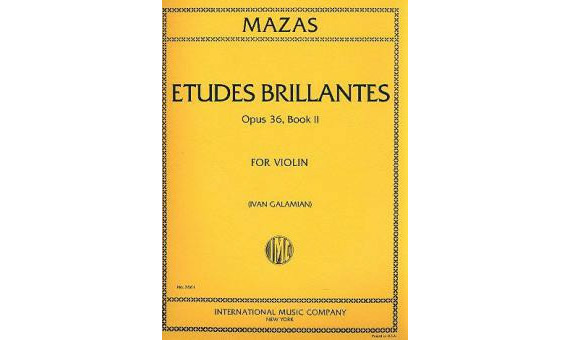MAZAS J.F. - ESTUDIOS BRILLANTES V.2 (11-40) (40) - OP.36- (VIOLIN)