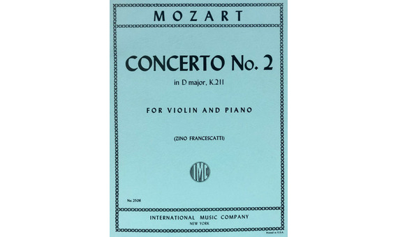 MOZART W.A. - CONCIERTO Nº2 RE M (CADENCIAS) - KV.211