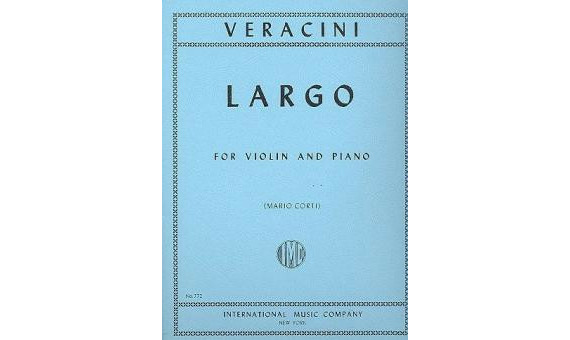 VERACINI F.M. - LARGO - VIOLIN Y PIANO -