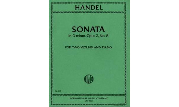 HANDEL G.F. - SONATA SOL m - OP.2 Nº8