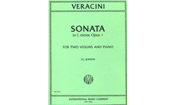 VERACINI F.M. - SONATA DO m - OP.1