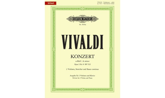 VIVALDI A. - CONCIERTO LA m OP.3 Nº8 - RV.522 PETERS