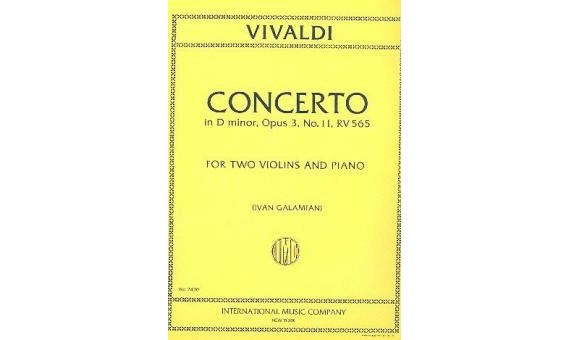 VIVALDI A. - CONCIERTO RE m OP.3 - RV.565 (2VIOLINES)