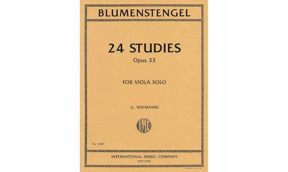 BLUMENSTENGEL A. - ESTUDIOS (24) - OP.33 (VIOLA)