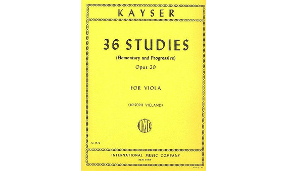 KAYSER H.E. - ESTUDIOS (36) - OP.20 (VIOLA)