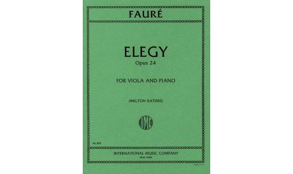 FAURE G. - ELEGIA - OP.24