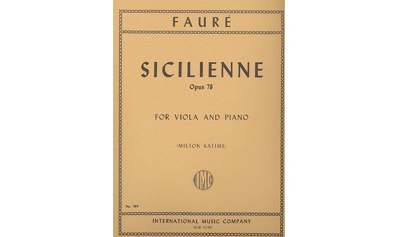 FAURE G. - SICILIANA - OP.78 (VIOLA/ P)