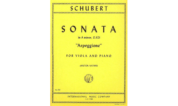 SCHUBERT F. - SONATA LA m ARPEGGIONE - D.821