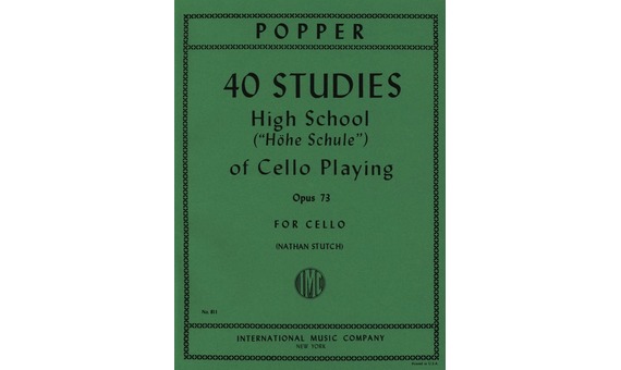 POPPER D. - ESTUDIOS (40) - OP.73 (CELLO)