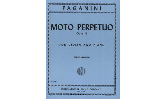PAGANINI N. - MOTO PERPETUO - OP.11