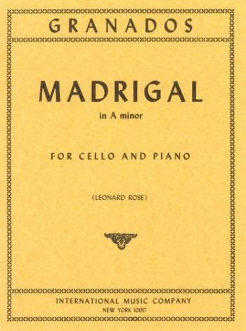 GRANADOS E. - MADRIGAL LA m -