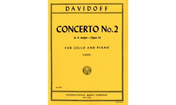 DAVIDOFF K. - CONCIERTO Nº2 LA M - OP.14