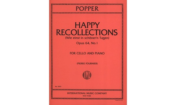 POPPER D. - HAPPY RECOLLECTIONS - OP.64 Nº1