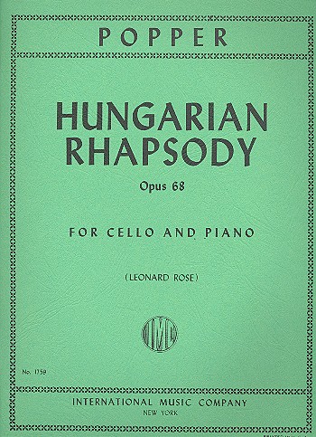 POPPER D. - RAPSODIA HUNGARA - OP.68