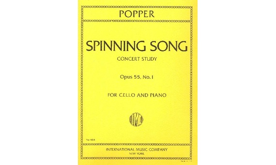 POPPER D. - SPINNING SONG - OP.55 Nº1 - VIOLONCHELO Y PIANO