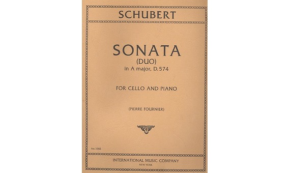 SCHUBERT F. - SONATA (DUO) LA M - D.574