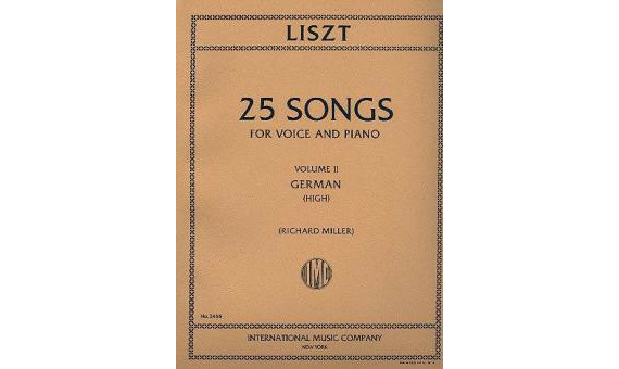 LISZT F. - CANCIONES V.2 VOZ ALTA