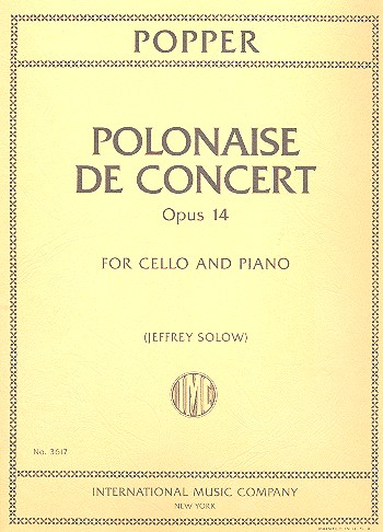 POPPER D. - POLONESA DE CONCIERTO OP.14 - VIOLONCHELO Y PIANO