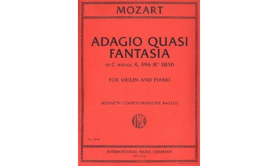 MOZART W.A. - ADAGIO QUASI FANTASIA - KV. 396 (K385f)
