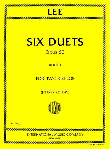 LEE. - DUETS (6) OP.60 Vº1 (2 CELLOS)