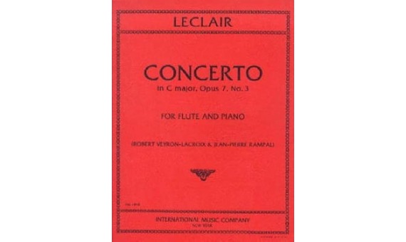 LECLAIR J.M. - CONCIERTO Nº3 DO M - OP.7
