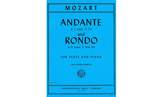 MOZART W.A. - ANDANTE DO M Y RONDO RE M - KV.315/184