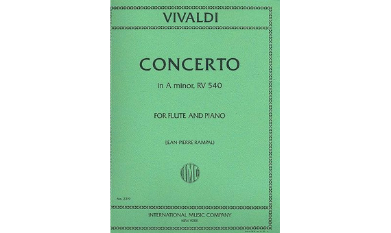 VIVALDI A. - CONCIERTO - OP.44 Nº20