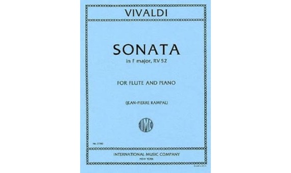 VIVALDI A. - SONATA FA M F.XV/4 - RV.52 - FLAUTA Y PIANO -