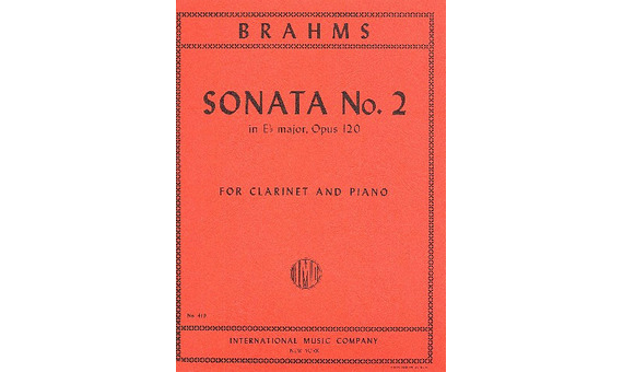 BRAHMS J. - SONATA Nº2 MIb M - OP.120 (CLARINETE Y PIANO)