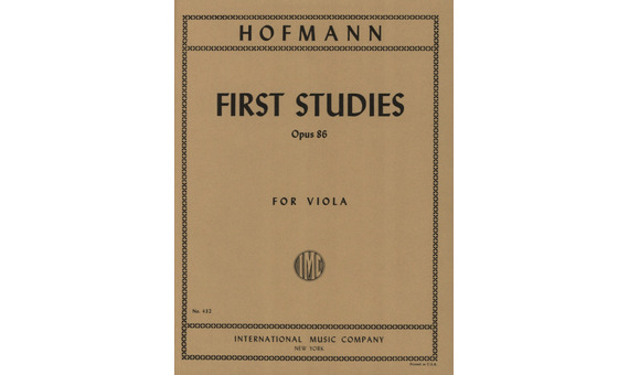 HOFMANN R. - ESTUDIOS - OP.86 VIOLA