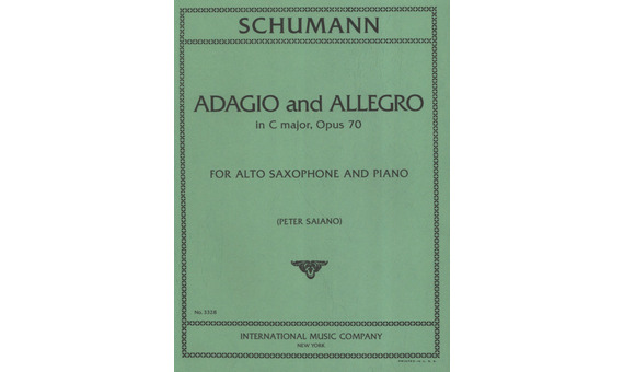 SCHUMANN R. - ADAGIO Y ALLEGRO DO M - OP.70 SAX ALTO
