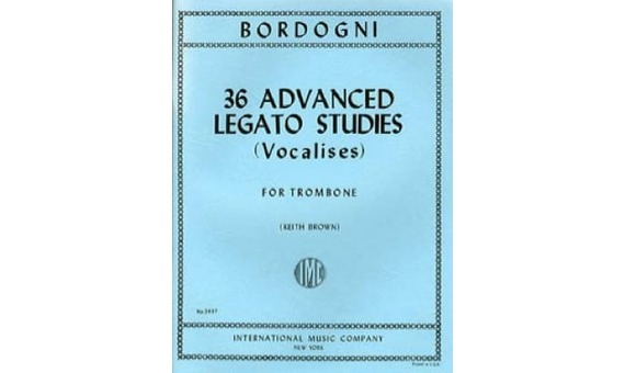 BORDOGNI M. - ESTUDIOS DE LEGATO (36) (VOCALISES) -