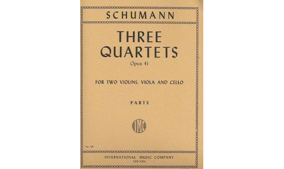 SCHUMANN R. - CUARTETOS (3) 2V/VA/VC - OP.41 PARTES SOLO
