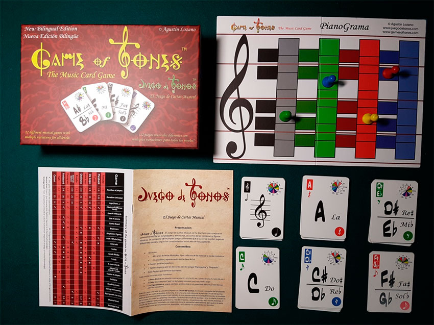 LOZANO A. - JUEGO DE TONOS (EL JUEGO DE CARTAS MUSICAL) ESPAÑOL-INGLES