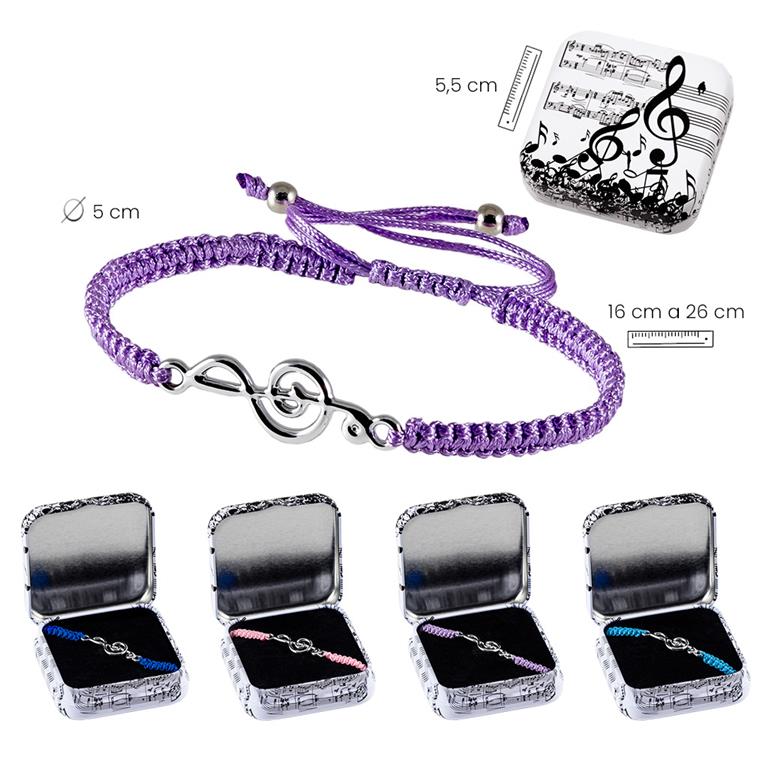 REGALO - PULSERA MUSICA (DISPONIBLE 4 COLORES) LATA