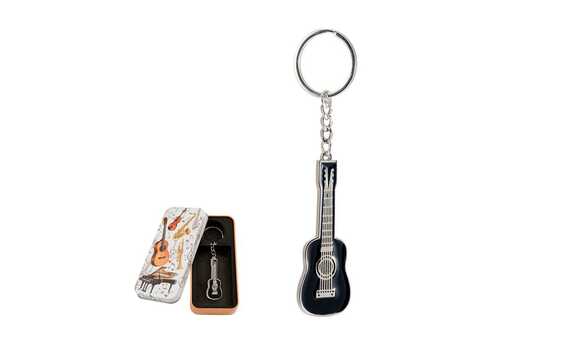 REGALO - LLAVERO GUITARRA ESPAÑOLA NEGRO (LATA)