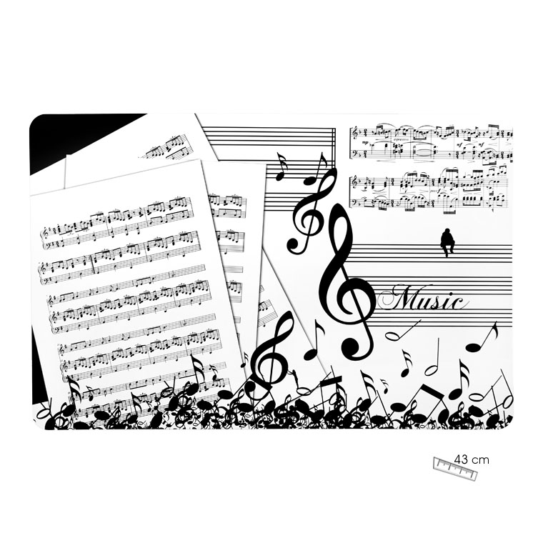 REGALO - SALVAMANTELES CON MOTIVOS MUSICALES