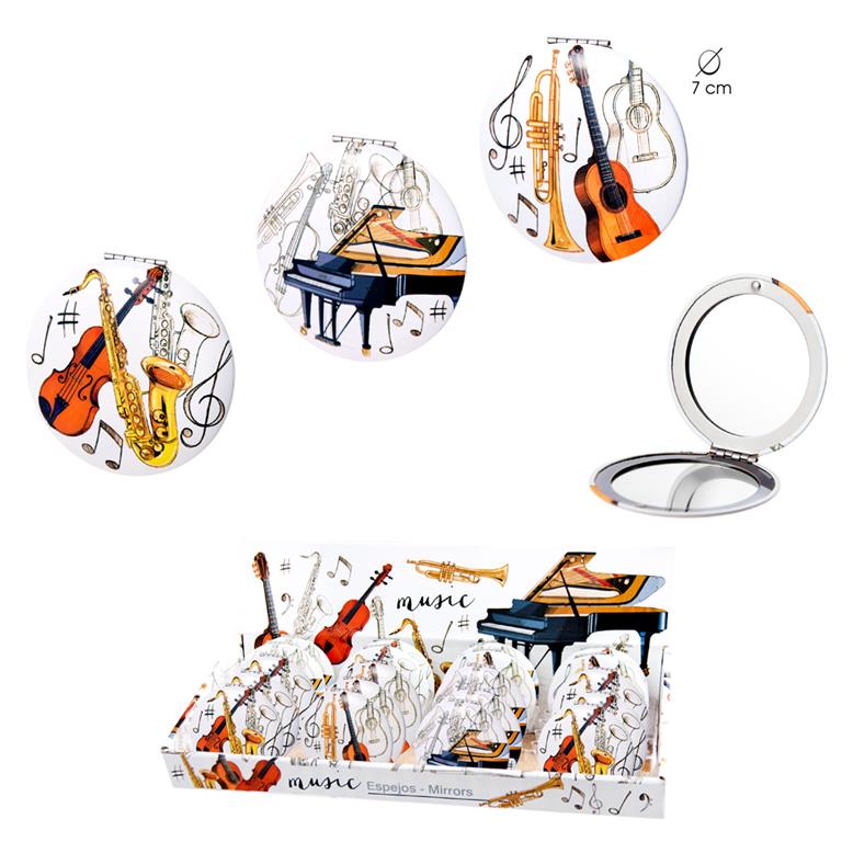 REGALO - ESPEJO REDONDO INSTRUMENTOS MUSICALES